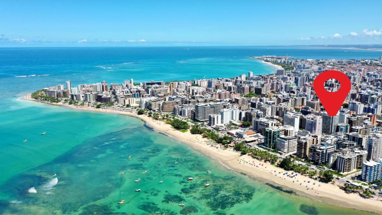 Edf Promenade - Apartamento Com 2 Quartos Climatizados A 150M Da Beira-Mar De Ponta Verde - Piscina, Academia, Sauna, Lavanderia, Home Cine, Churrasqueira, Salao De Jogos, Area Kids Maceió Esterno foto