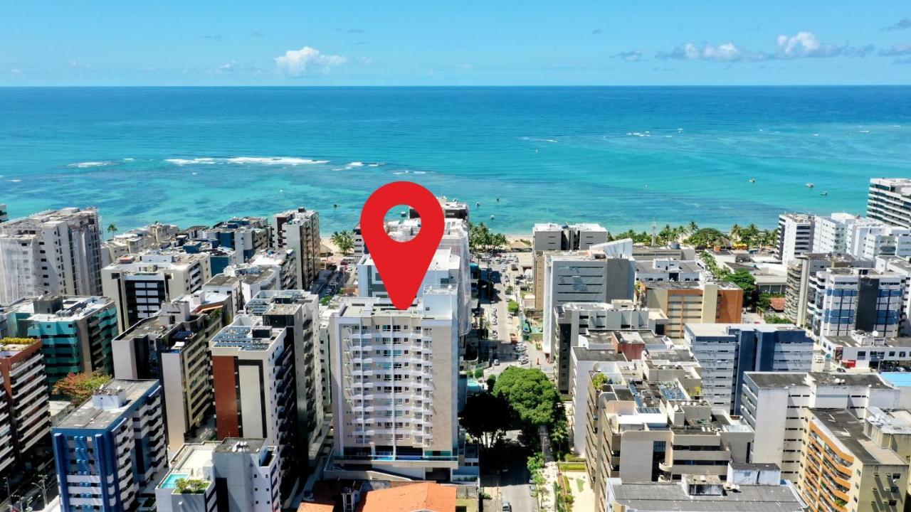 Edf Promenade - Apartamento Com 2 Quartos Climatizados A 150M Da Beira-Mar De Ponta Verde - Piscina, Academia, Sauna, Lavanderia, Home Cine, Churrasqueira, Salao De Jogos, Area Kids Maceió Esterno foto