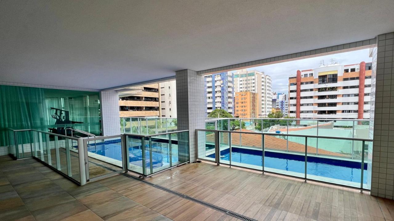 Edf Promenade - Apartamento Com 2 Quartos Climatizados A 150M Da Beira-Mar De Ponta Verde - Piscina, Academia, Sauna, Lavanderia, Home Cine, Churrasqueira, Salao De Jogos, Area Kids Maceió Esterno foto