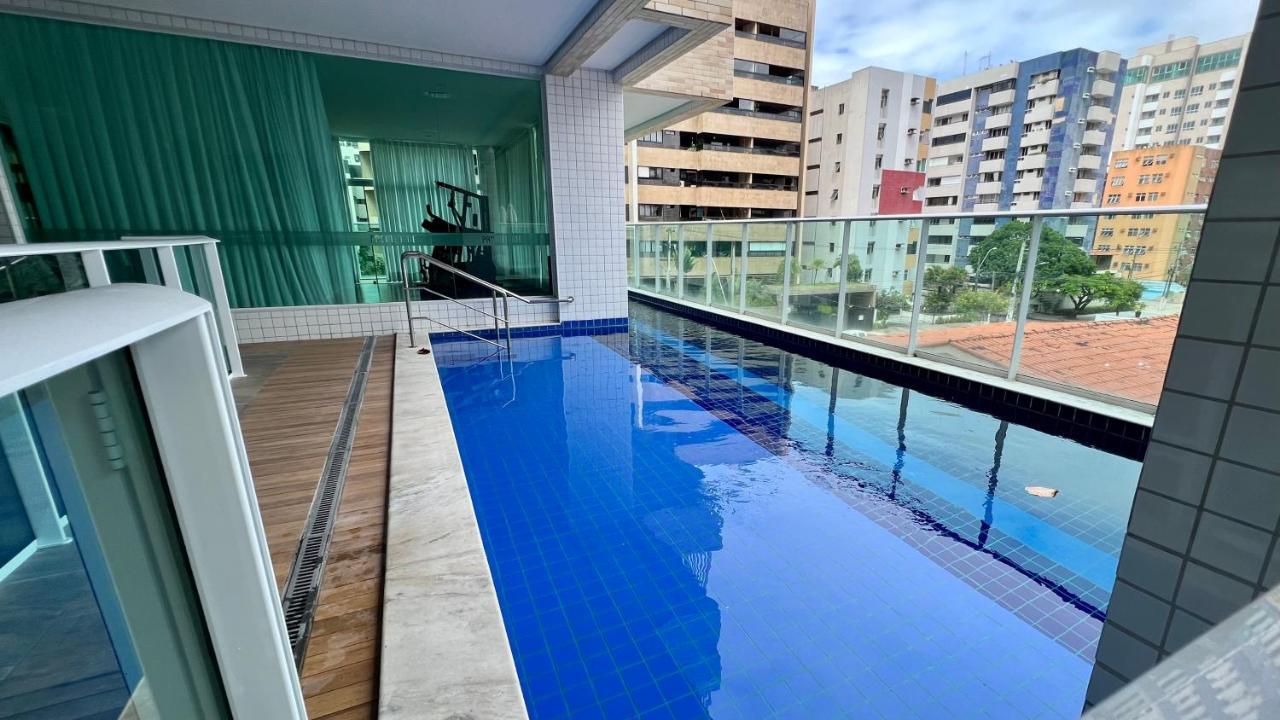 Edf Promenade - Apartamento Com 2 Quartos Climatizados A 150M Da Beira-Mar De Ponta Verde - Piscina, Academia, Sauna, Lavanderia, Home Cine, Churrasqueira, Salao De Jogos, Area Kids Maceió Esterno foto